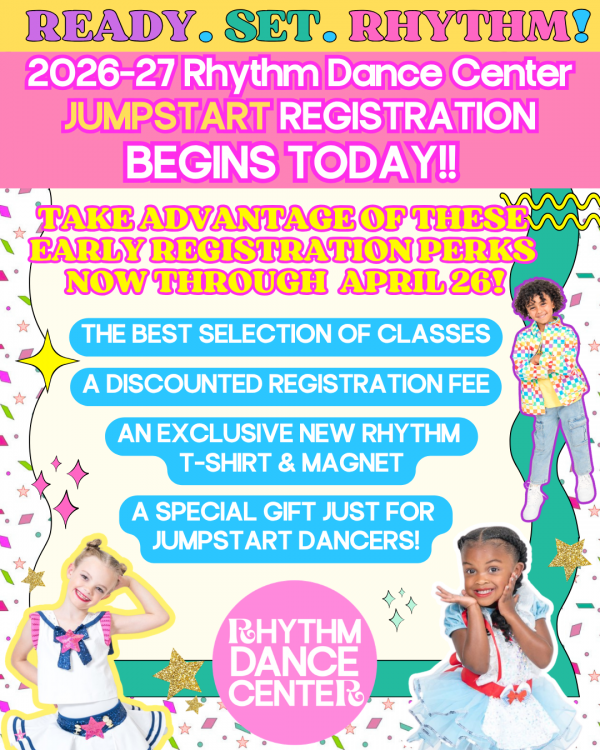 Jumpstart Registration Begins April 17! Get the best selection of classes, a discounted registration fee and more when you register now through April 26!
